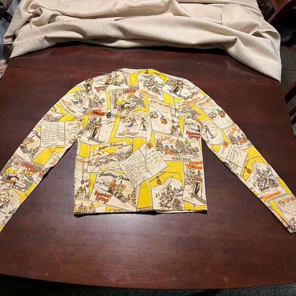 J CREW SKI RESORT PRINTED CARDIGAN SIZE M - Picture 6 of 11